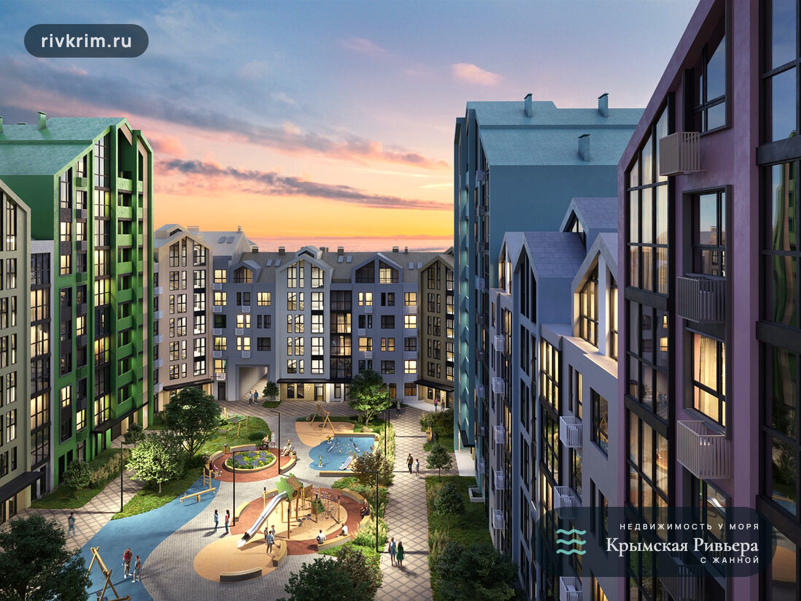 Евпатория ЖК "Мойнако Ривьера" 1-комнатная квартира 56 м²