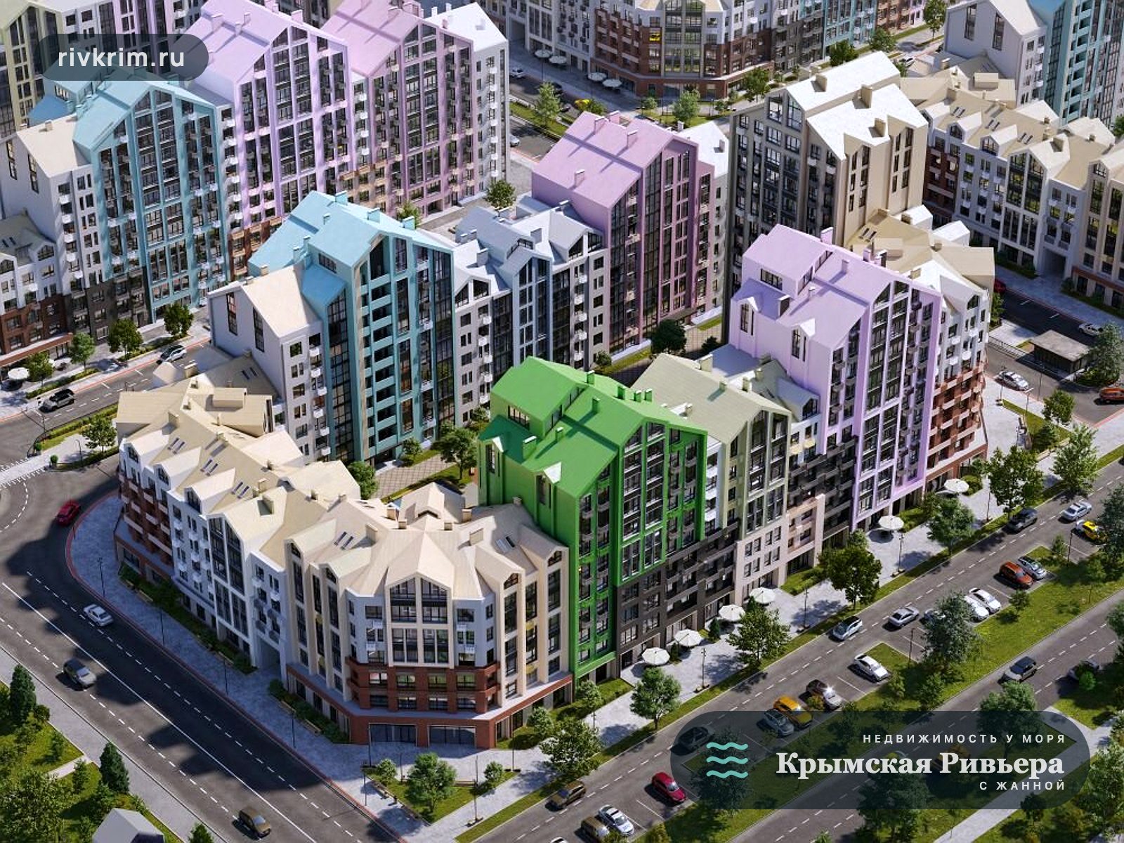 Евпатория ЖК "Мойнако Ривьера" 3-комнатная квартира 76 м²